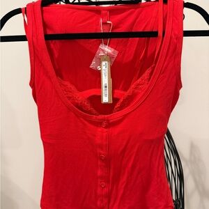 Skims soft lounge lace tank with lace bralette - Sold out/discontinued!